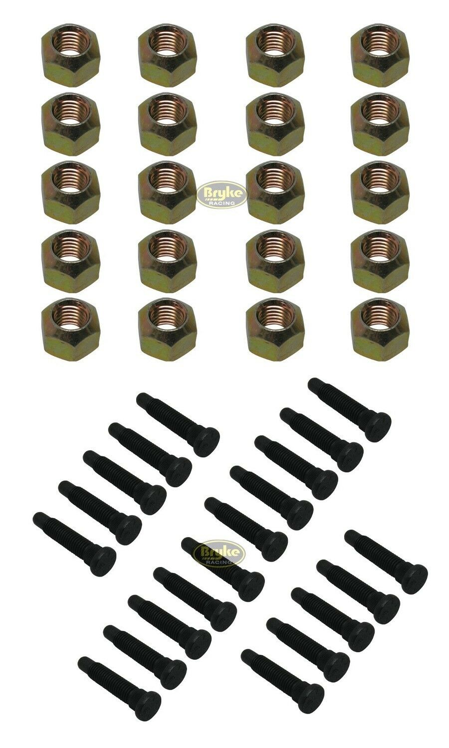 5/8 Wheel Stud Lug Nut Kit Racing Lugnuts Studs Imca Ump Usmts 5/8” Coarse