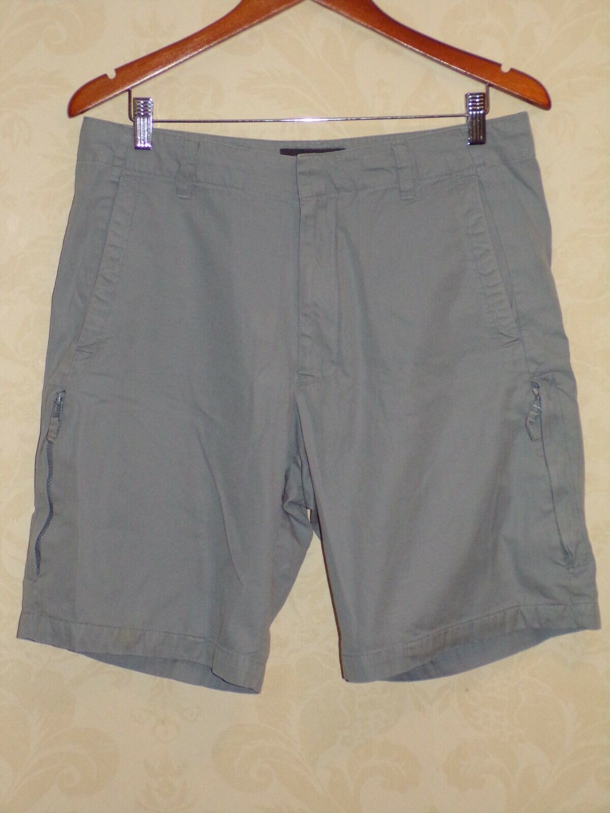 Vintage Banana Republic Grey Mens 6 Pocket Cargo Shorts Size 33