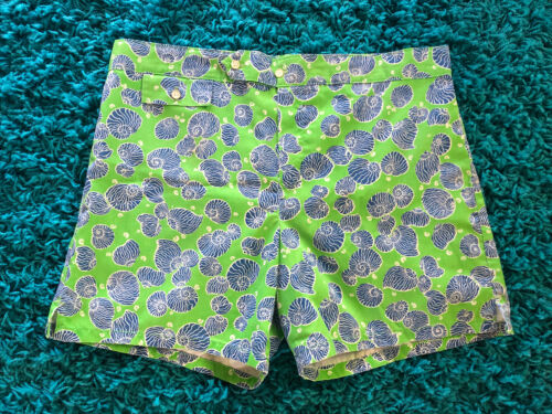Vintage 60’s Lilly Pulitzer All Over Nautiloid Swim Trunks Shorts 38” Seashells